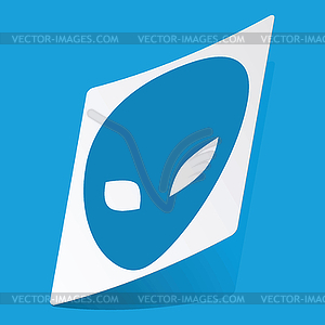 Alien sticker - vector image