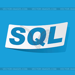 SQL sticker - vector clipart