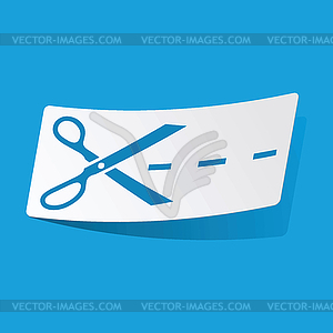 Cut sticker - vector clipart / vector image