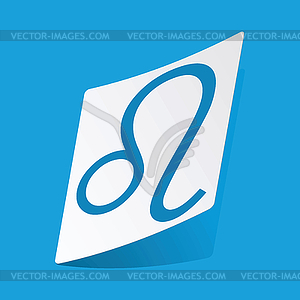 Leo sticker - vector image