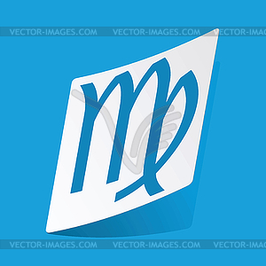 Virgo sticker - vector clipart