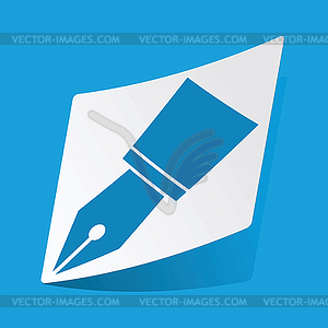 Ink pen nib sticker - vector image