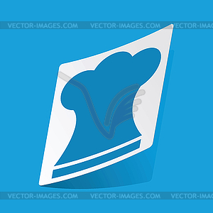 Chef hat sticker - vector image