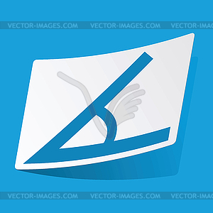 Angle sticker - vector clip art