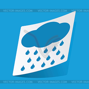 Raining sticker - vector image
