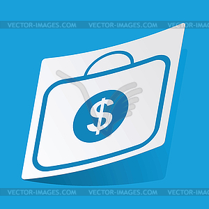 Dollar bag sticker - vector clipart