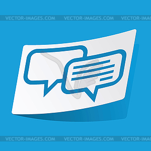 Chatting sticker - vector clipart / vector image