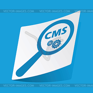 CMS search sticker - vector image