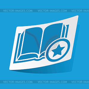 Favorite book sticker - vector clip art