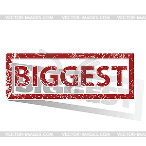 BIGGEST outlined stamp - royalty-free vector clipart