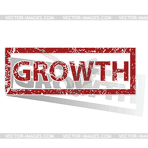 GROWTH outlined stamp - vector image