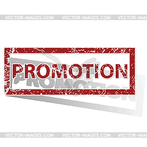 PROMOTION outlined stamp - vector clip art