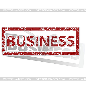 BUSINESS outlined stamp - vector clipart