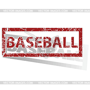 BASEBALL outlined stamp - vector clip art