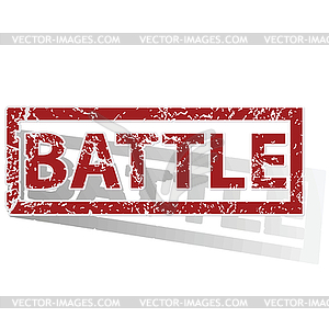 BATTLE outlined stamp - vector clipart