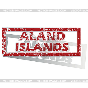 Аландские острова изложил печать - графика в векторном формате