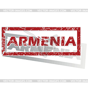 Армения изложил печать - стоковое векторное изображение