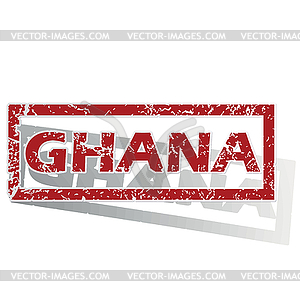 Ghana outlined stamp - vector clip art