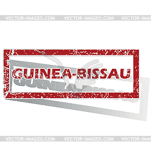 Гвинея-Бисау изложил печать - векторное изображение