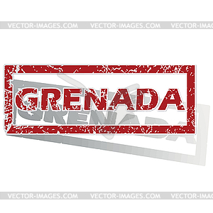 Grenada outlined stamp - vector image