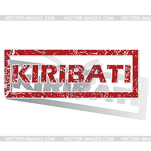 Kiribati outlined stamp - vector image