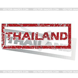 Thailand outlined stamp - vector clip art