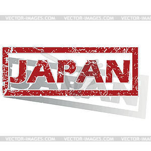 Japan outlined stamp - vector EPS clipart