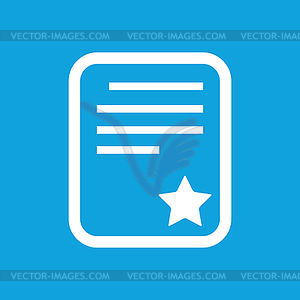 Quality document icon - vector clip art