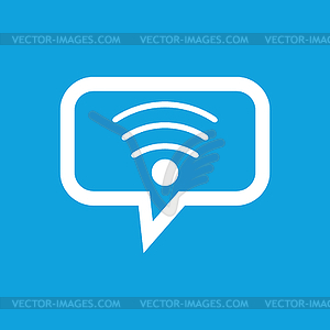 Wi-Fi message icon - vector image