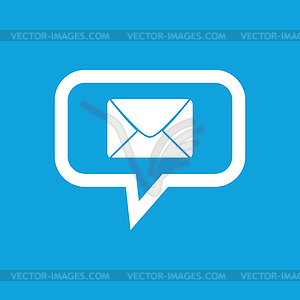 Письмо значок сообщения - изображение в векторном виде