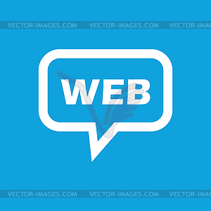 WEB message icon - vector image