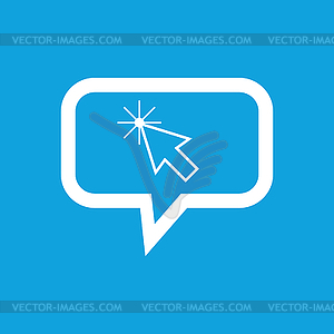 Arrow cursor message icon - vector clipart