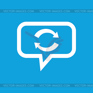 Exchange message icon - vector clip art