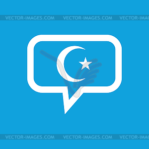 Turkey symbol message icon - vector clipart