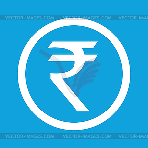 Рупия знак значок - векторное графическое изображение