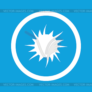 Starburst sign icon - vector EPS clipart