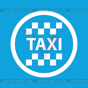 Taxi sign icon - vector clipart