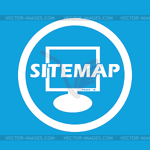 Sitemap sign icon - vector clipart