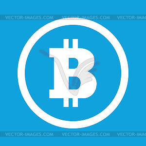 Bitcoin, войдите значок - рисунок в векторном формате