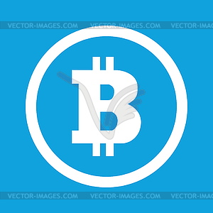 Bitcoin sign icon - vector image