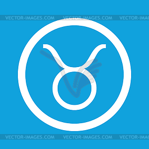 Taurus sign icon - vector clipart