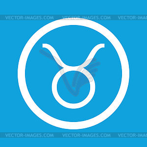 Taurus sign icon - vector clipart