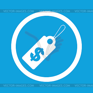 Dollar price sign icon - vector image