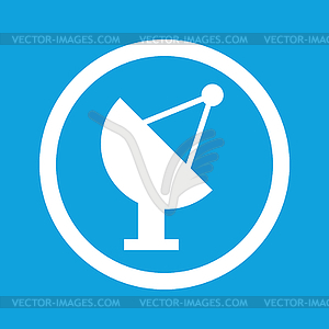 Satellite dish sign icon - vector clipart / vector image