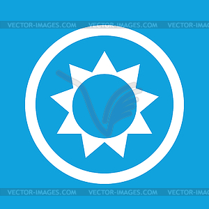 Sun sign icon - royalty-free vector clipart