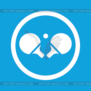 Table tennis sign icon - vector image