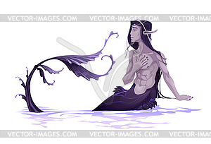 Young triton - vector clip art