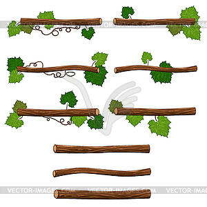 Set of branches - vector clip art