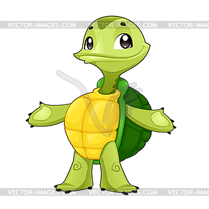 Baby turtle - royalty-free vector clipart