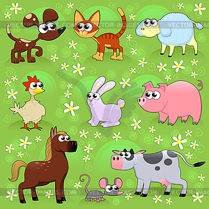 Farm animals - vector clipart